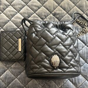Kurt Geiger Black Quilted Mini Bag
6x6 in measurement